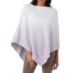 NWT Barefoot Dreams COZYCHIC ULTRA LITE OCEAN BREEZE PONCHO OMBRE SOFT VIOLET OS